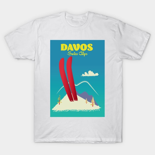 Davos Swiss Alps T-Shirt by nickemporium1